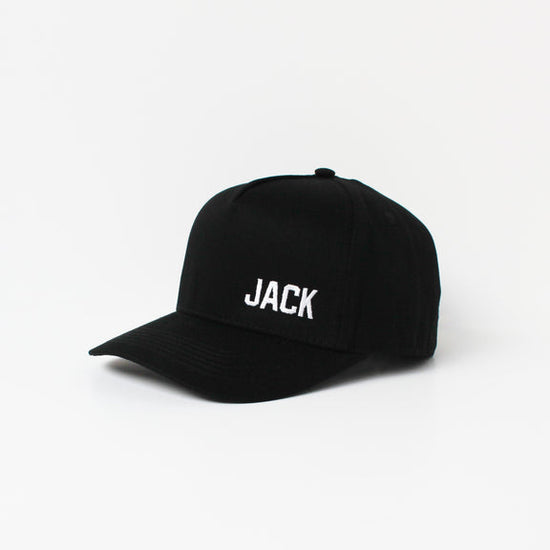 Snapback Hat - PERSONALISED NAME (Kids-Adults) Black