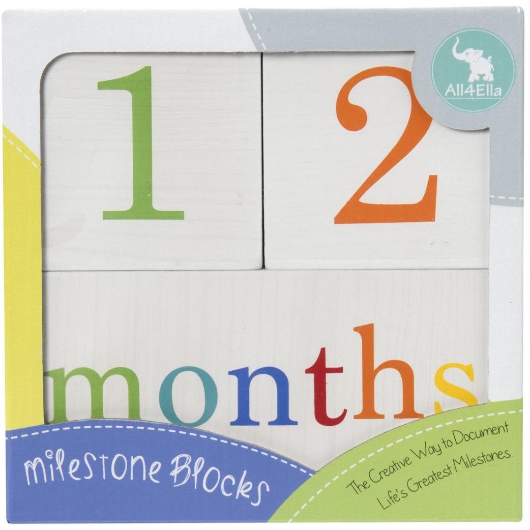 Milestone Blocks - Multi-coloured - Baby Luno