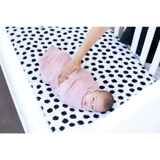 Baby Bamboo Swaddle Blanket - Perfectly Pink - Baby Luno