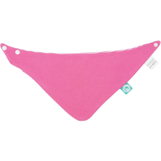 Baby Bib - Reversible Bandana Pink Bows 2-pack - Baby Luno