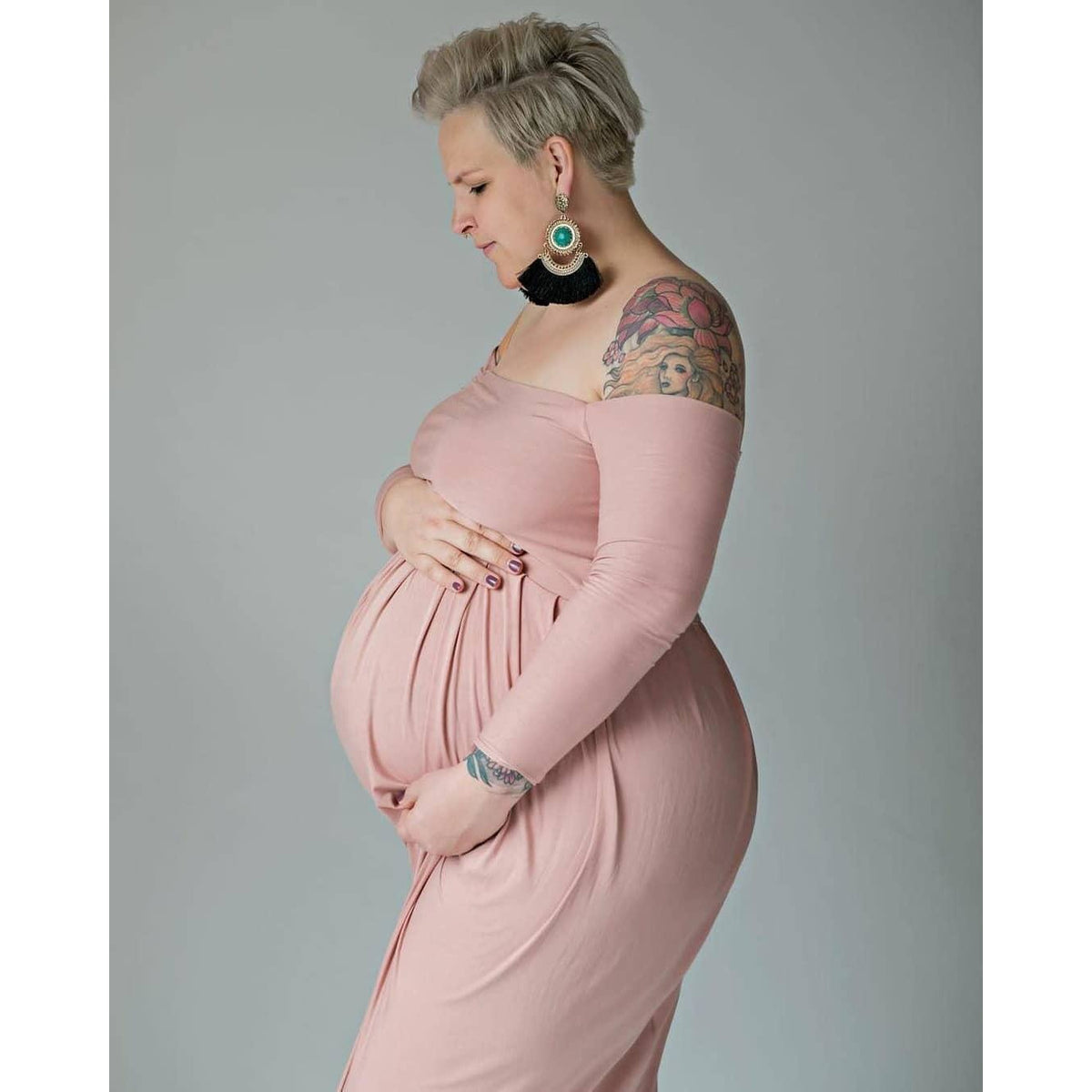 Maternity Gown Dress Gaia Bloom Maternity baby luno Australia