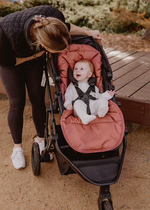 baby luno Nordic Footmuff Pram Liner - Terracotta (PRE-ORDER)