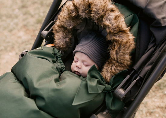 baby luno Nordic Footmuff Pram Liner - Hunter Green (PRE-ORDER)