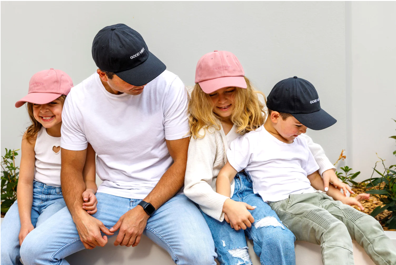 Good Vibes Cap - Dusty Rose (Baby-Adults)