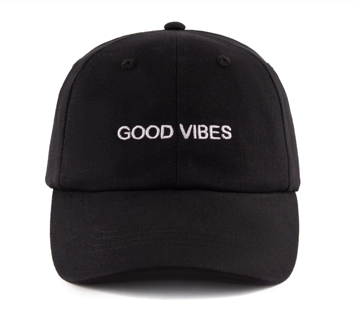 Load image into Gallery viewer, Good Vibes Cap - Black (Baby-Adults)
