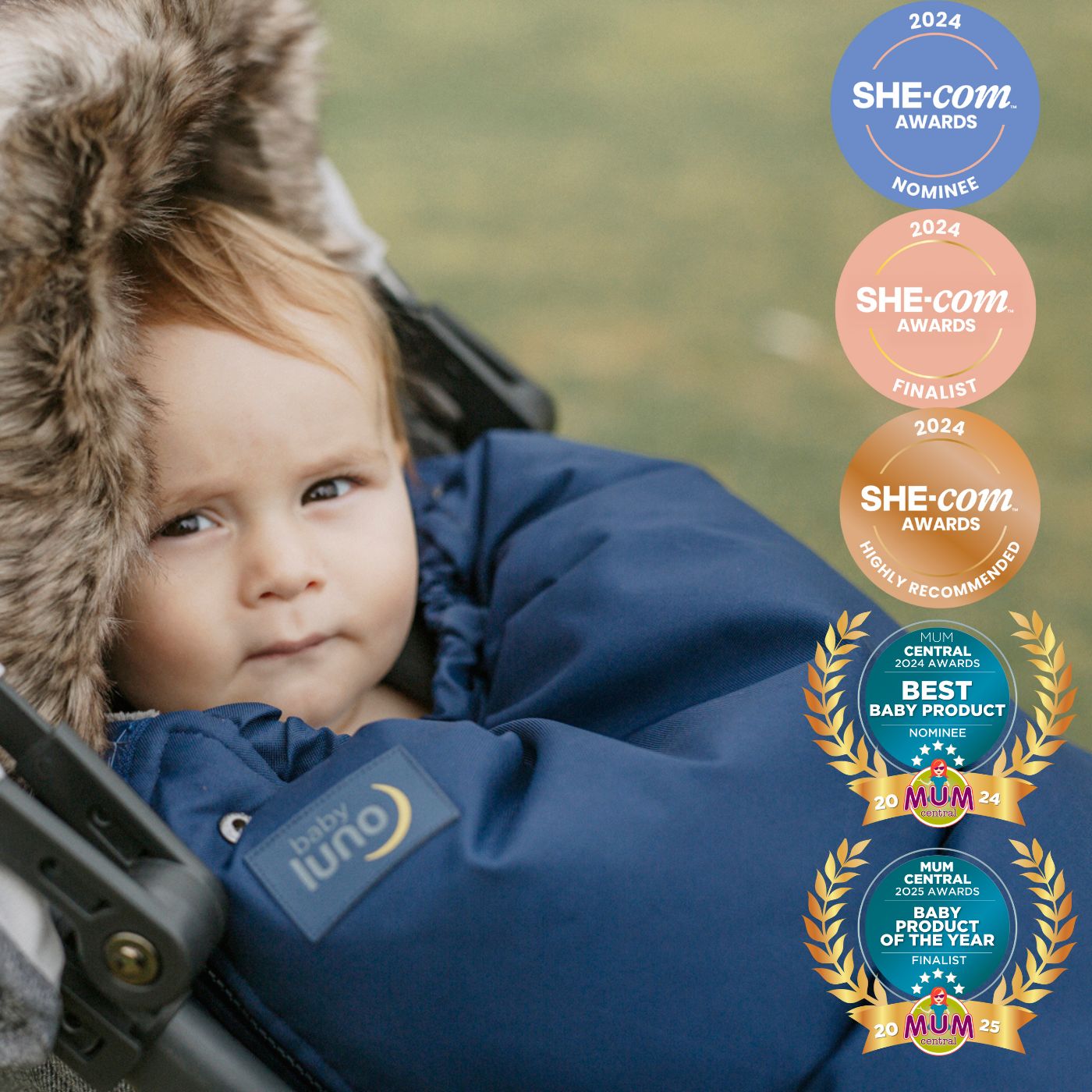 baby luno Nordic Footmuff awards and recognition
