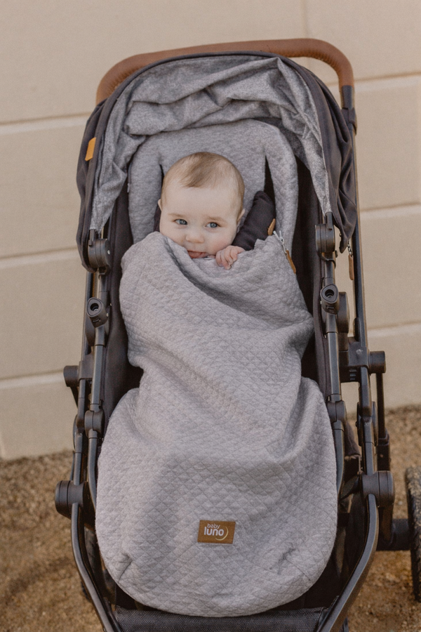 baby luno LITE (Summer) Footmuff Pram Liner - Grey Marle