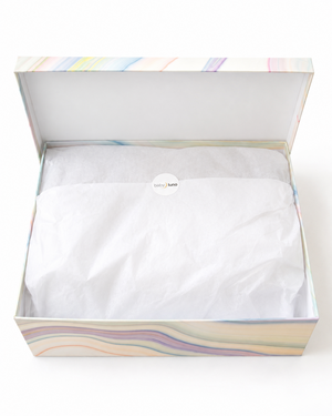 Baby luno gift box wrapped in tissue paper