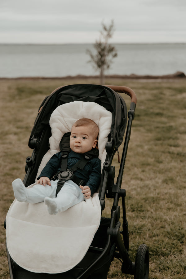 white gold pram liner 