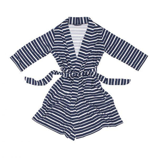 Mummy Robe Cardi - Blue Stripe - Baby Luno