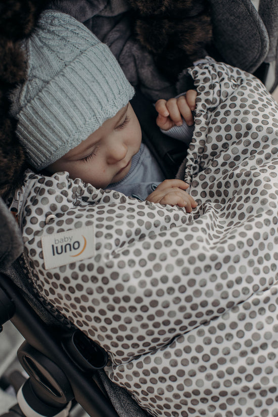 baby luno Nordic Footmuff Pram Liner - Raindrops
