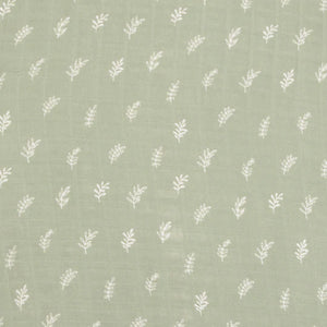 
                
                    Load image into Gallery viewer, Baby Bamboo Cotton Fitted Cot Sheet - Sage Leaf
                
            