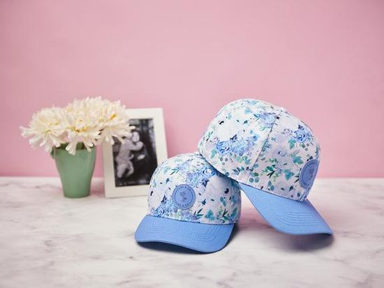 Snapback Hat - Floral Blue (Kids-Adults)
