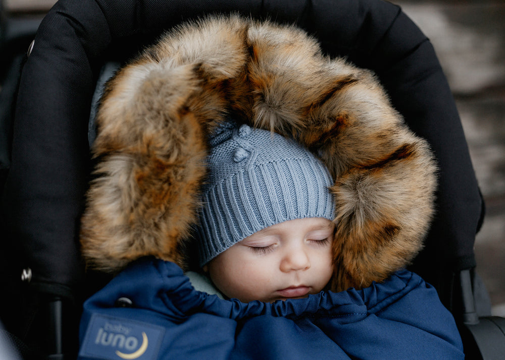 baby luno Nordic Footmuff Pram Liner - Deep Blue