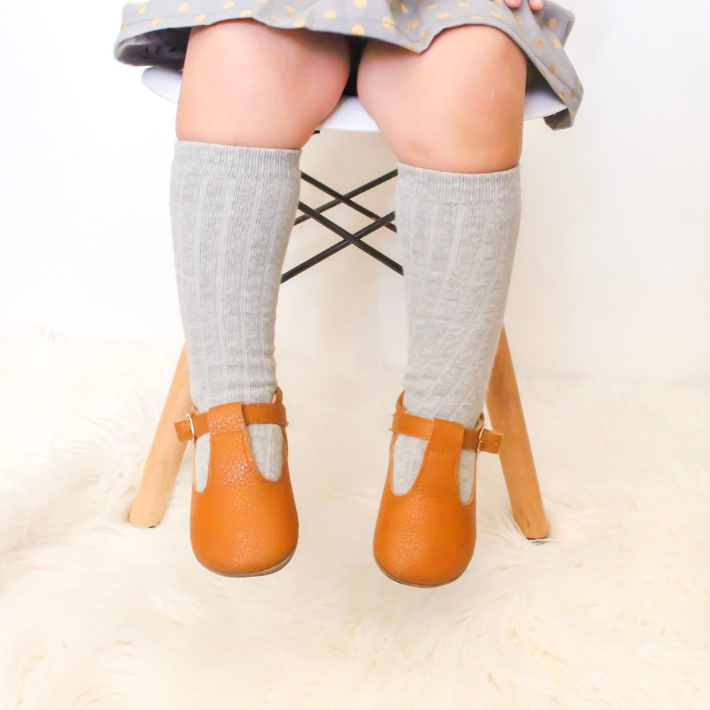 Kids Socks - Little MeMe Cotton Ribbed Grey