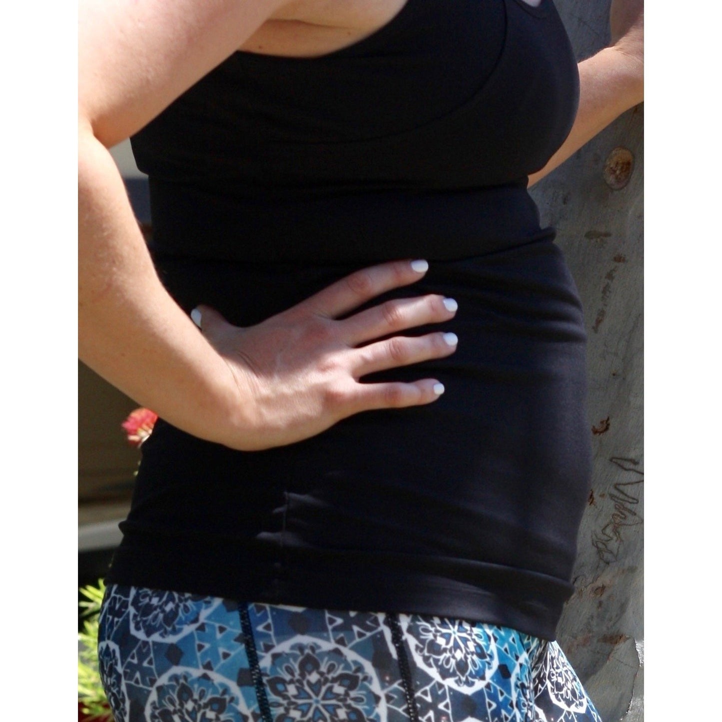 Pregnancy Singlet Black - Baby Luno