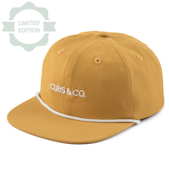 Snapback Hat - Quick Dry Nylon Yellow (Kids-Adults)