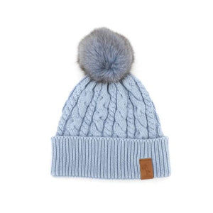 
                
                    Load image into Gallery viewer, Beanie Knitted - Blue (Kids-Adults)
                
            