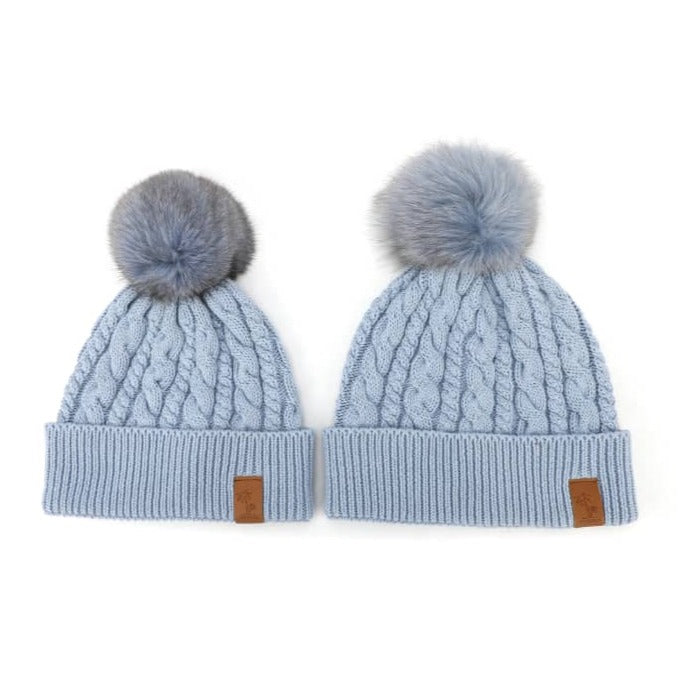 Beanie Knitted - Blue (Kids-Adults)
