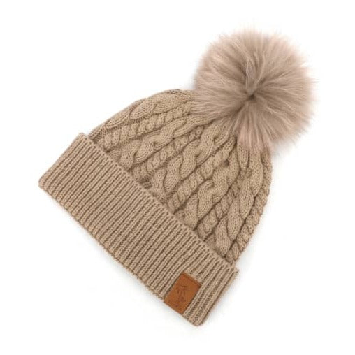 Beanie Knitted - Brown Sand (Kids-Adults)