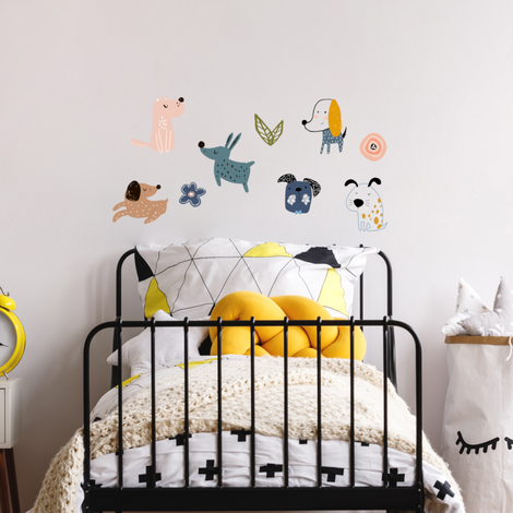 Load image into Gallery viewer, Fabric Wall Decals - Dogs
