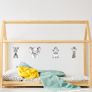 
                
                    Load image into Gallery viewer, Fabric Wall Decals - Safari Babies
                
            