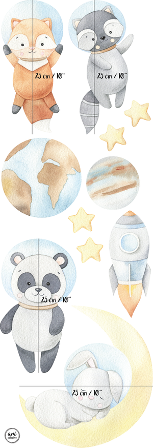 Fabric Wall Decals - Space Adventures