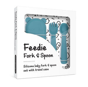 
                
                    Load image into Gallery viewer, Feedie Fork &amp;amp; Spoon Set - Blue Dusk
                
            