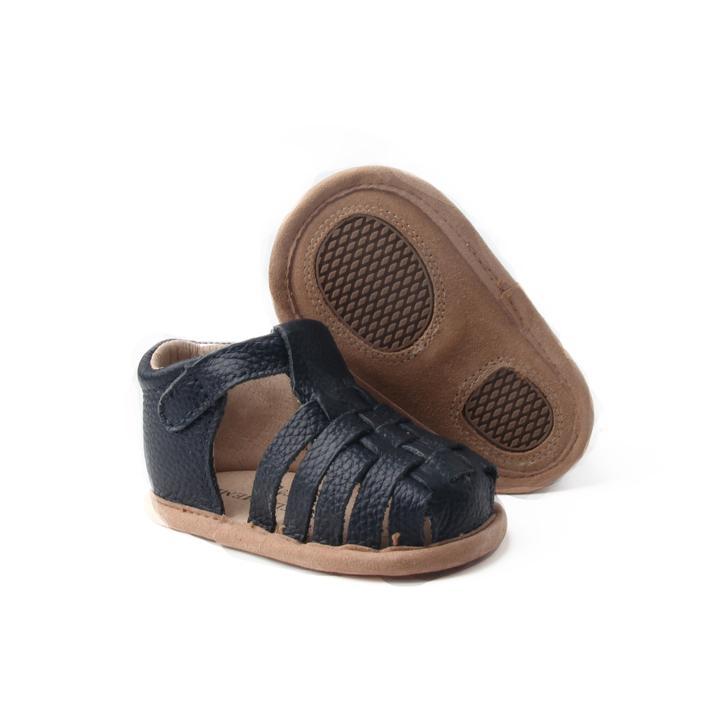 Load image into Gallery viewer, Baby Shoe - Little MeMe Frankie Sandal Navy - Baby Luno
