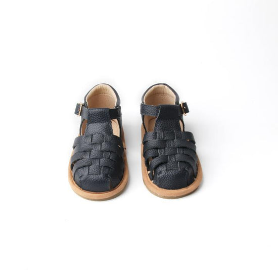 Load image into Gallery viewer, Baby Shoe - Little MeMe Frankie Sandal Navy - Baby Luno
