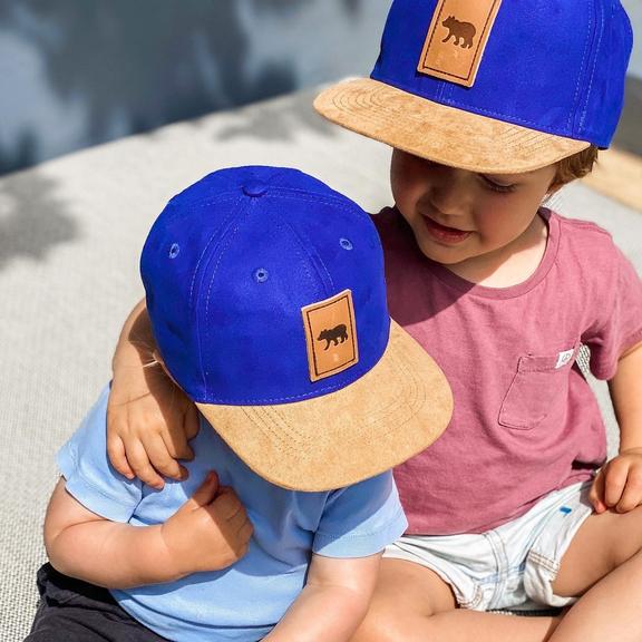 
                
                    Load image into Gallery viewer, Snapback Hat - Suede Blue Cub (Kids-Adults)
                
            