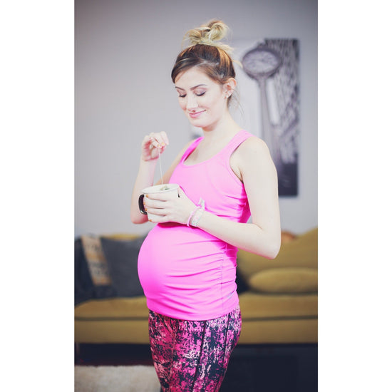 Load image into Gallery viewer, Pregnancy Singlet Bright Pink - Baby Luno
