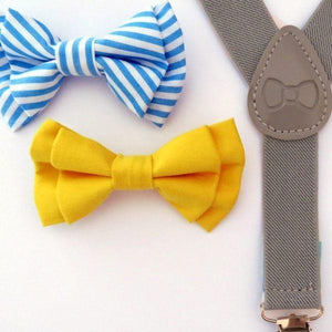 
                
                    Load image into Gallery viewer, Bow Tie &amp;amp; Suspenders - Mr. Jackson - Baby Luno
                
            