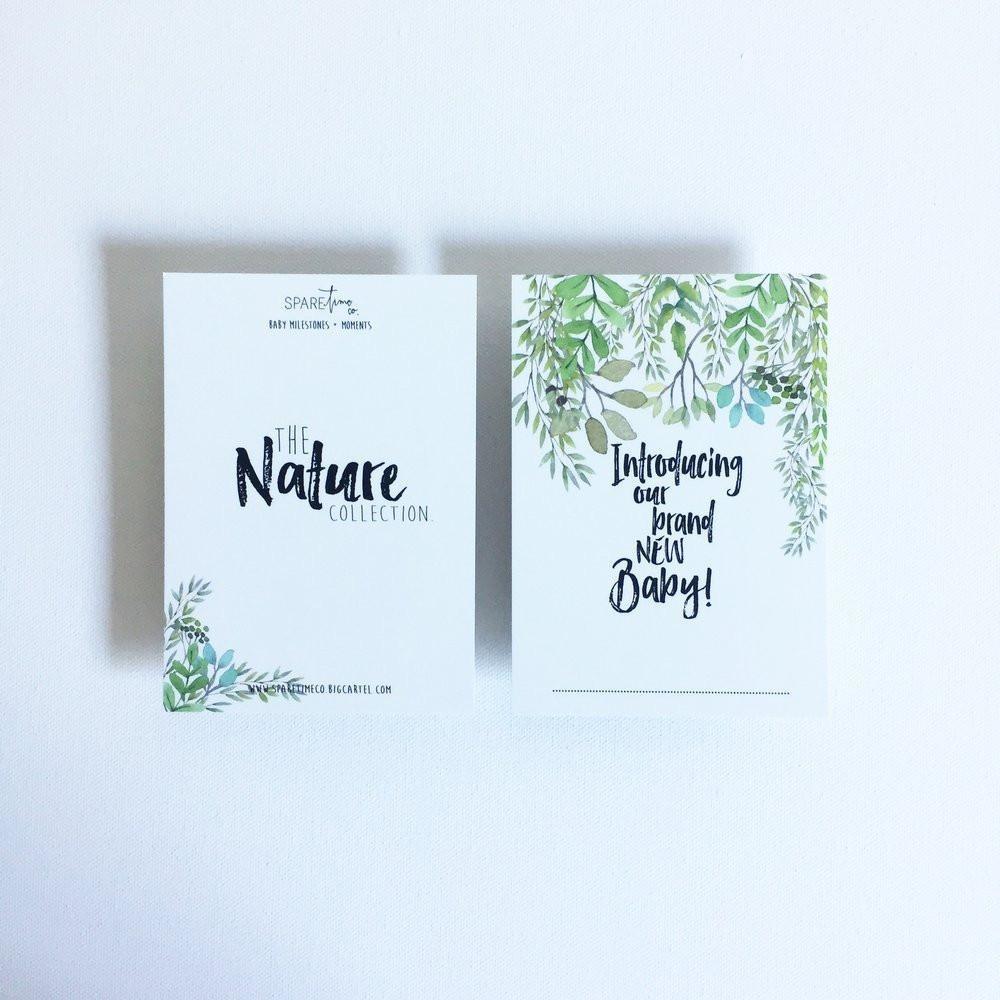Baby Milestone Cards - The Nature Collection - Baby Luno