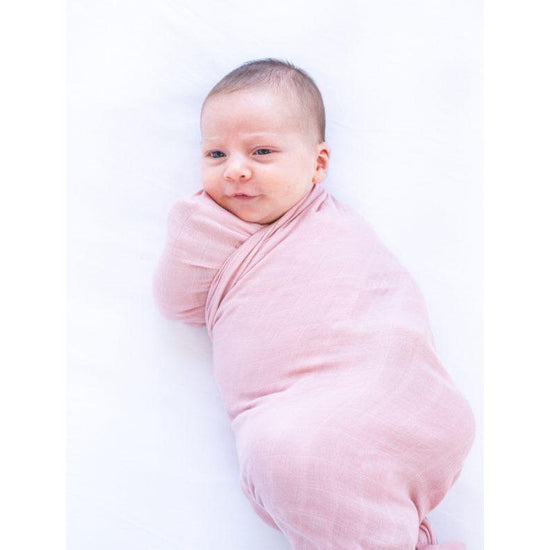 Load image into Gallery viewer, Baby Bamboo Swaddle Blanket - Perfectly Pink - Baby Luno

