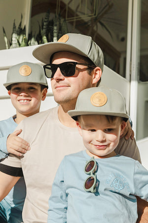 Snapback Hat - Khaki (Kids-Adults)