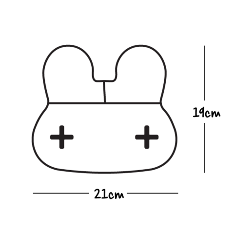 
                
                    Load image into Gallery viewer, Stickie Plate - Bunny Grey
                
            