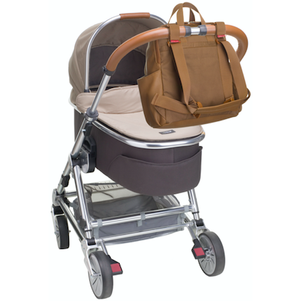 Babymel tan backpack clearance