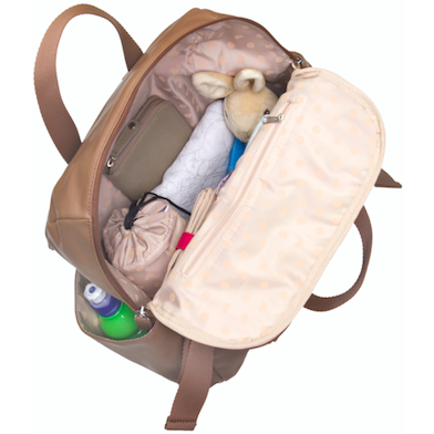 Baby Bag - Babymel Robyn Backpack Tan - Baby Luno