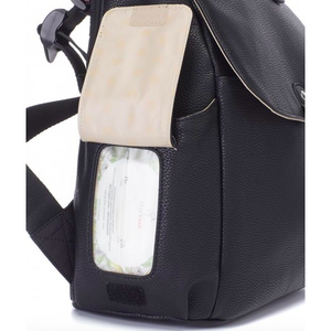 babymel robyn backpack black leather Babymel Robyn Black Backpack Baby Bag Faux Leather