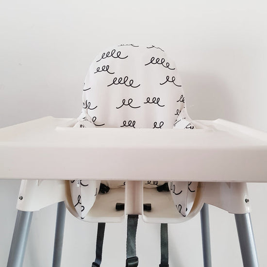 Load image into Gallery viewer, High Chair Cushion Cover - Squiggle
