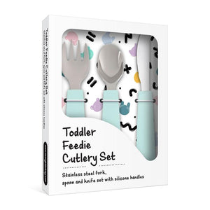 
                
                    Load image into Gallery viewer, Toddler Feedie Cutlery Set - Minty Green
                
            