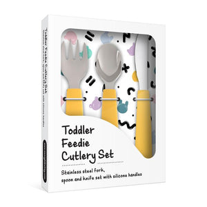 
                
                    Load image into Gallery viewer, Toddler Feedie Cutlery Set - Yellow
                
            