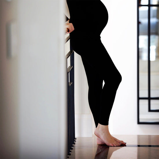 Bamboo Maternity Leggings - Yummy Maternity Black