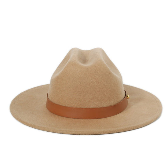 Load image into Gallery viewer, Wool Fedora Hat - Caramel (Kids-Adults)
