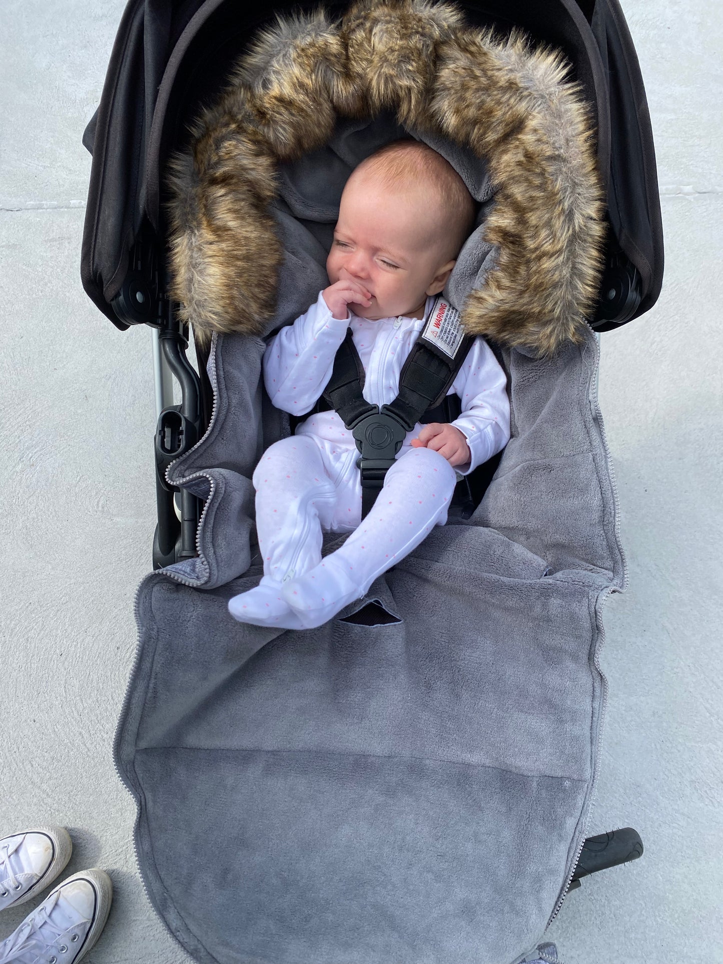 Grey pram liner online