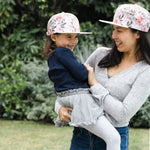 Snapback Hat - Floral Pink (Kids-Adults)