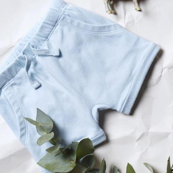 Baby Shorts - Powder Blue Slouch Pocket - Baby Luno