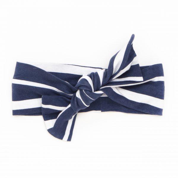 Top Knot Headband - Blue Stripe - Baby Luno
