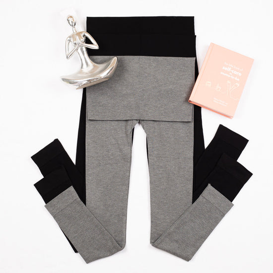 Load image into Gallery viewer, Bamboo Maternity Leggings - Yummy Maternity Grey
